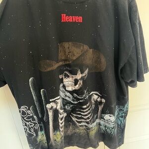 Darc Sport Heaven Black Skeleton Cowboy T-Shirt